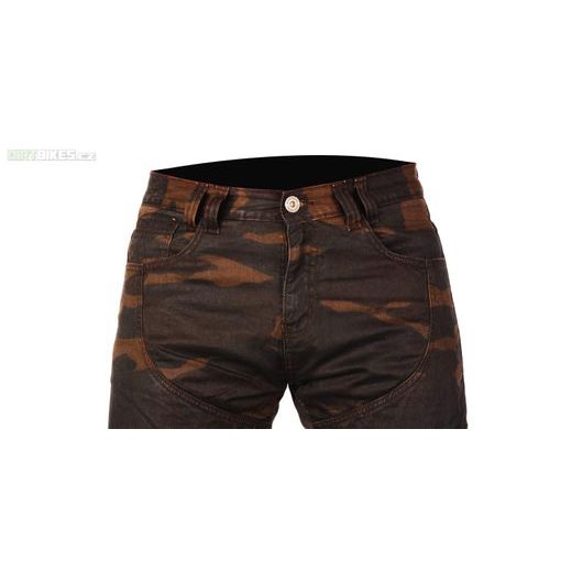 PÁNSKÉ MOTO JEANSY AYRTON CAMINO (HNĚDÉ CAMO/SEPRANÉ)