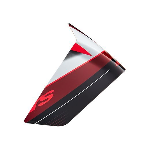 AERODYNAMICKÝ SPOILER PRO PŘILBY SUPERTECH R-10 TEAM RACING PROFIL, ALPINESTARS (ČERNÁ/ČERVENÁ/BÍLÁ)