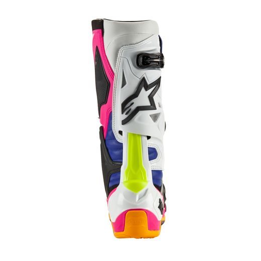 BOTY TECH 10 LIMITOVANÁ EDICE COAST, ALPINESTARS (BÍLÁ/TMAVĚ MODRÁ/RŮŽOVÁ/ŽLUTÁ FLUO/ORANŽOVÁ/ČERNÁ) 2024