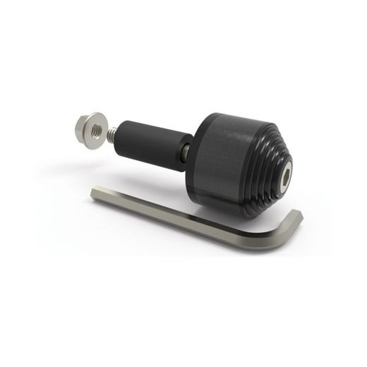 ZÁVAŽÍ ŘÍDÍTEK CARB ENDS 2 S REDUKCÍ PRO VNITŘNÍ PRŮMĚR 13 A 18 MM (VNĚJŠÍ 22 A 28,6 MM), OXFORD (ČERNÉ, PÁR)