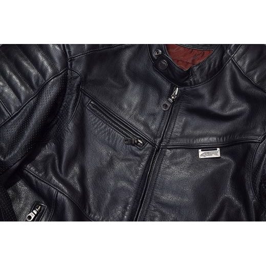 4SR PÁNSKÁ KOŽENÁ MOTO BUNDA B-MONSTER BLACK