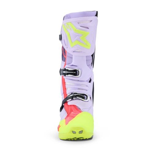 BOTY TECH 10 SUPERVENTED, ALPINESTARS (FIALOVÁ/ŽLUTÁ FLUO/RŮŽOVÁ) 2026