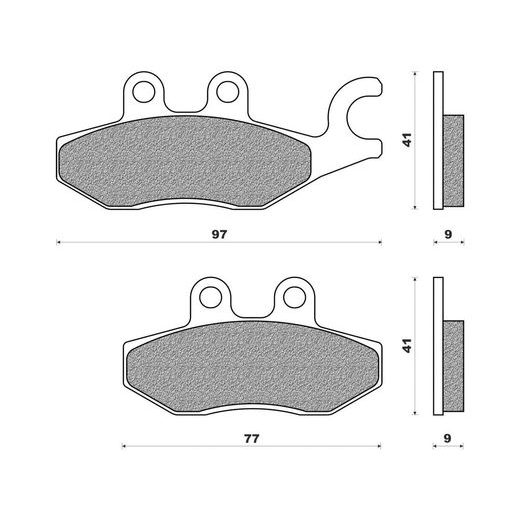 BRZDOVÉ DESTIČKY (SMĚS SCOOTER ELITE ORGANIC) NEWFREN (2 KS V BALENÍ)