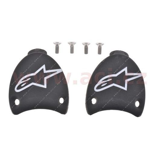 SLIDERY PATY PRO BOTY SMX PLUS, ALPINESTARS (ČERNÉ/BÍLÉ, PÁR)