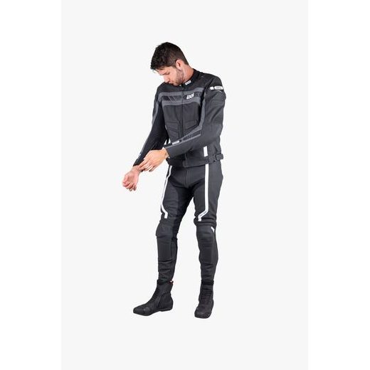 SPORTOVNÍ BUNDA IXS LD RS-600 1.0 X73003 ČERNO-ŠEDO-BÍLÁ 110H (54H)