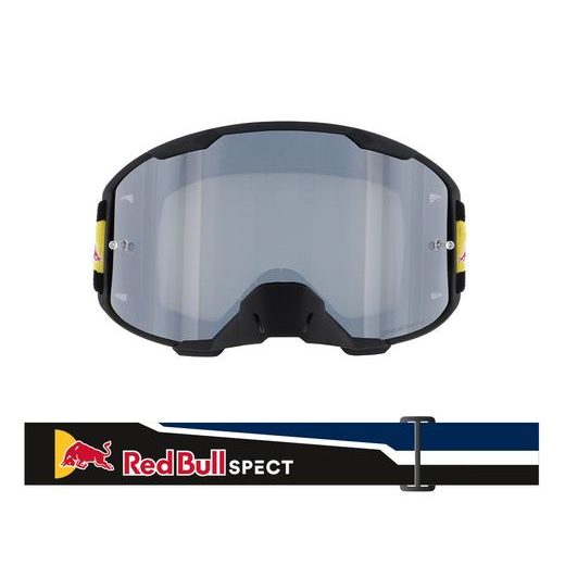 BRÝLE STRIVE, REDBULL SPECT (ČERNÉ MÁTNÉ, PLEXI STŘÍBRNÉ ZRCADLOVÉ)