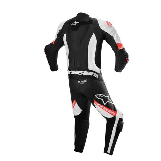 JEDNODÍLNÁ KOMBINÉZA MISSILE 2 WARD, ALPINESTARS (ČERNÁ/BÍLÁ/ČERVENÁ FLUO) 2024