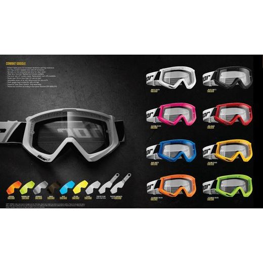 THOR MOTOKROSOVÉ BRÝLE DĚTSKÉ THOR COMBAT FLUO ORANŽOVÁ/ČERNÁ