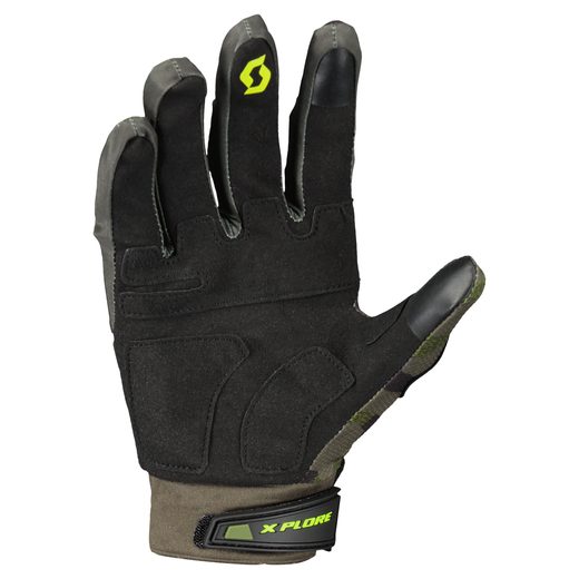 SCOTT PÁNSKÉ MOTO TEXTILNÍ RUKAVICE GLOVE X-PLORE PRO GREEN CAMO YELLOW