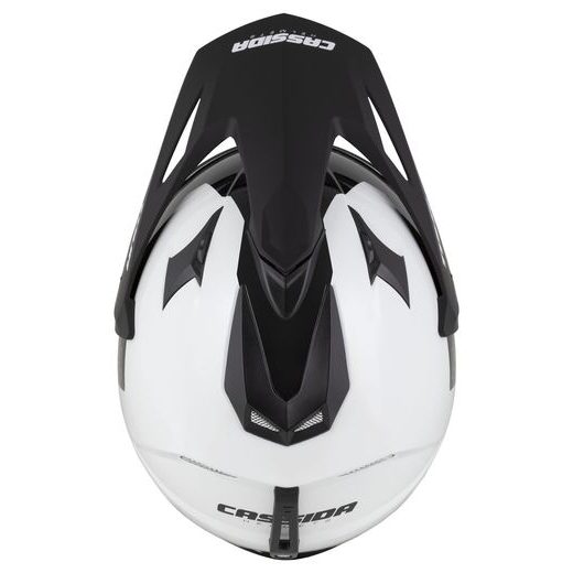 CASSIDA ENDURO MOTO PŘILBA TOUR 2.0 DUAL BÍLÁ ČERNÁ ČERNÝ MATNÝ KŠILT