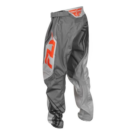 KALHOTY F-16, FLY RACING - USA 2025 DĚTSKÉ (ŠEDÁ/ORANŽOVÁ)