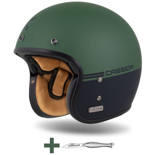 PŘILBA ESO SUPER HOOLIGAN, CASSIDA (ČERNÁ MATNÁ/METALICKÁ ZELENÁ) 2024