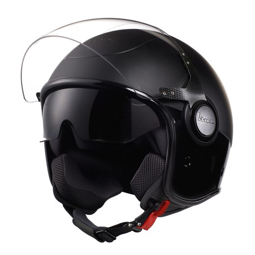 PŘILBA VESPA VJ ČERNÁ MATNÁ/LESKLÁ