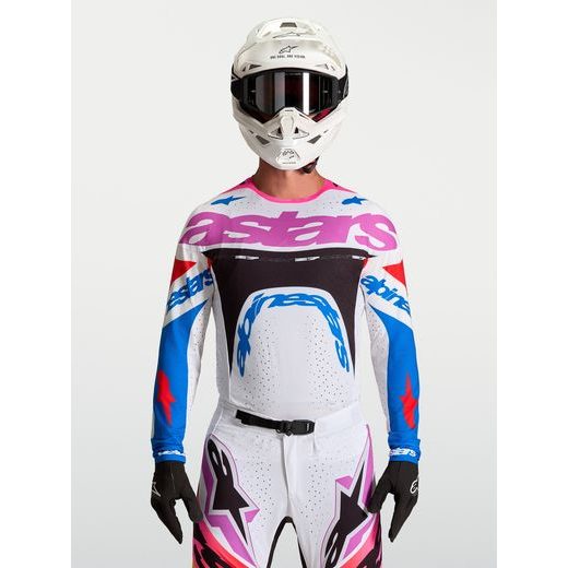 DRES SUPERTECH DYNA, ALPINESTARS (BÍLÁ/MODRÁ/ŽLUTÁ/ČERNÁ/FIALOVÁ) 2027