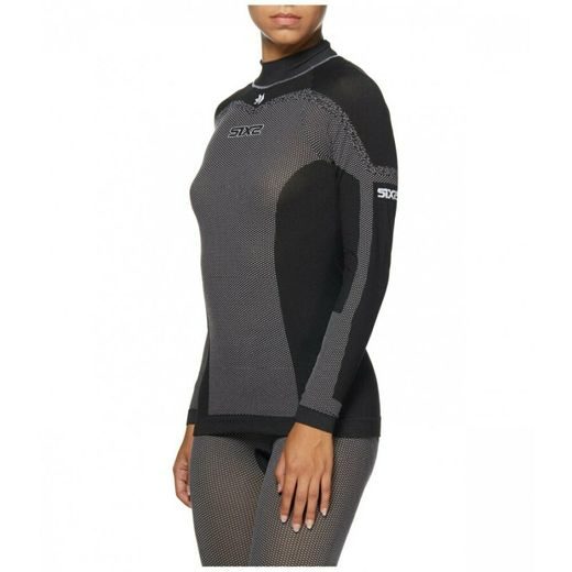 SIXS TS3L BT ULTRA LEHKÉ TRIKO S DL. RUKÁVEM A STOJÁČKEM CARBON ČERNÁ