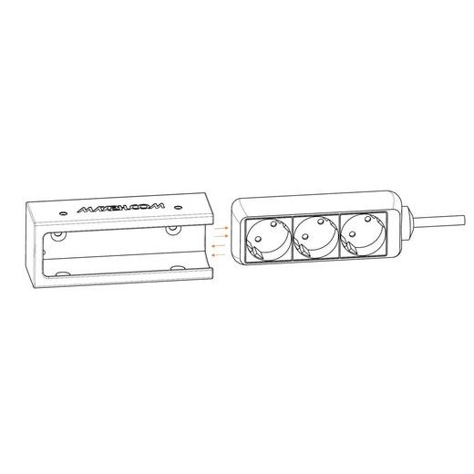 ZÁSUVKA NA CENTRÁLNÍ STOJAN, MAX2H