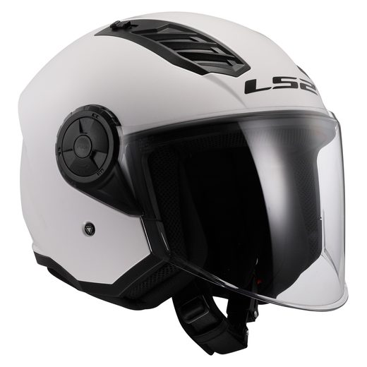 LS2 OTEVŘENÁ MOTO PŘILBA OF616 AIRFLOW II SOLID GLOSS WHITE
