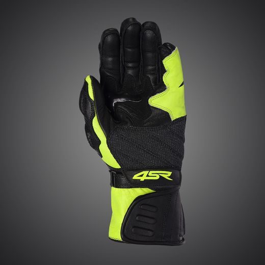 4SR PÁNSKÉ KOŽENÉ MOTO RUKAVICE SPORT CUP PLUS YELLOW