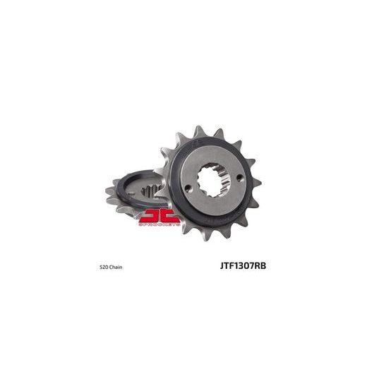 ŘETĚZOVÉ KOLEČKO S TLUMÍCÍ GUMOVOU VRSTVOU PRO SEKUNDÁRNÍ ŘETĚZY TYPU 520, JT (15 ZUBŮ)