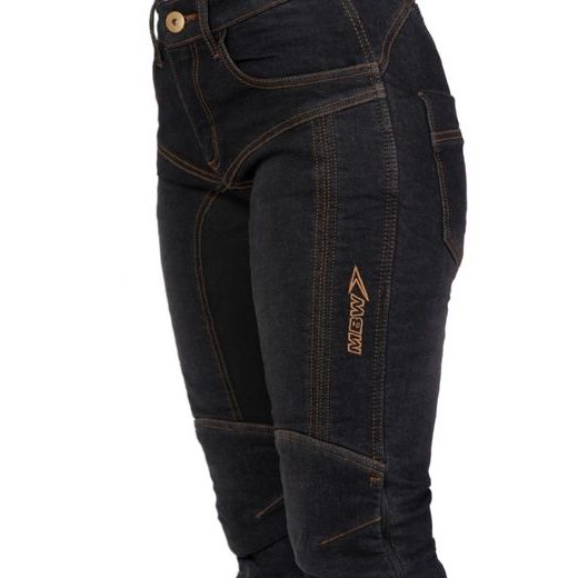 MBW DÁMSKÉ KEVLAROVÉ JEANS REBEKA ČERNÉ