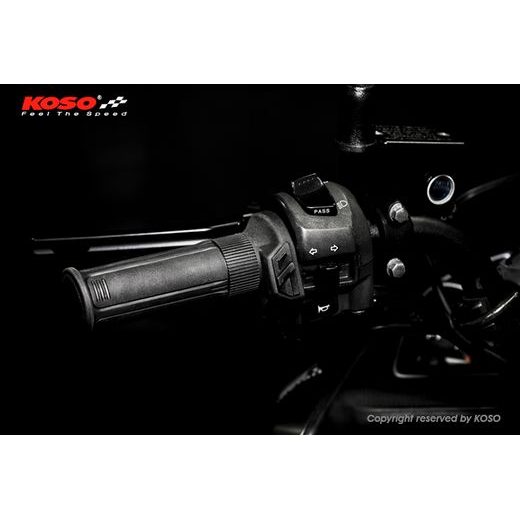 VYHŘÍVANÉ RUKOJETI KOSO HG-13 INTEGROVANÝ SPÍNAČ 120MM