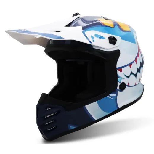 DĚTSKÁ MOTO HELMA XRC MX SHARKER BLUE