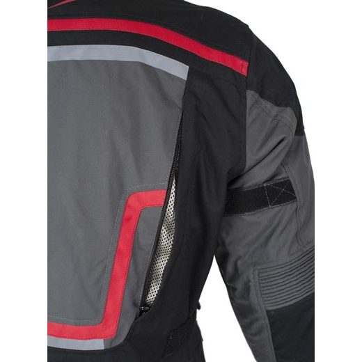 BUNDA MBW ADVENTURE PRO ŠEDO ČERNO ČERVENÁ