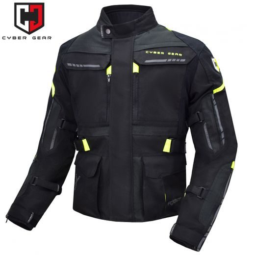 CYBER GEAR PÁNSKÁ TEXTILNÍ MOTO BUNDA FOXTROT FLUO