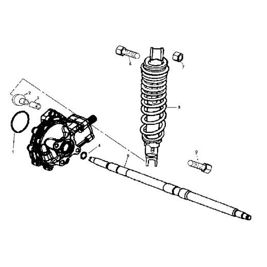 LINHAI ZADNÍ OSA REAR AXLE 20905