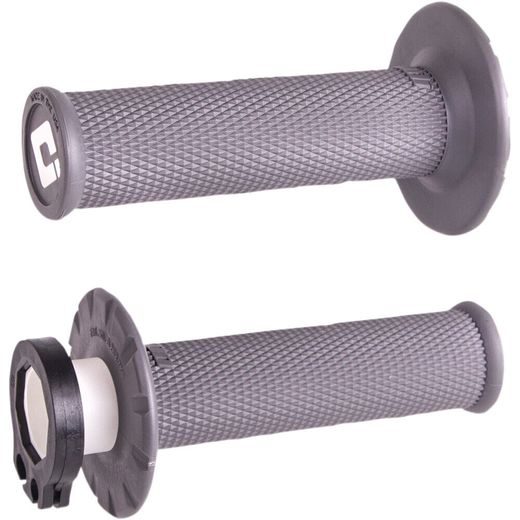 ODI GRIPS NO-WAFFLE MX V2 LOCK-ON GRIP GRAPHITE