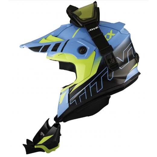 ENDURO MX HELMA CKX HELM TIRAN ORI DL AVALANCHE GR/BL