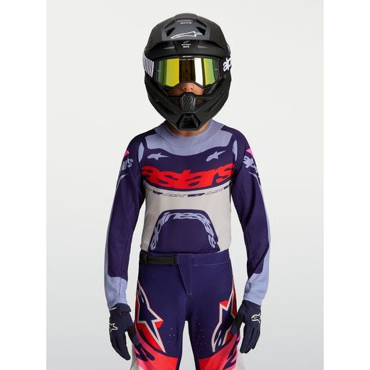 DRES SUPERTECH DYNA YOUTH, ALPINESTARS, DĚTSKÉ (SVĚTLE FIALOVÁ/MODRÁ/RŮŽOVÁ/BÍLÁ) 2027