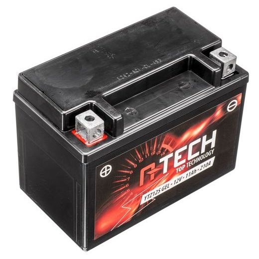BATERIE 12V, YTZ12S, YTZ12S-BS GEL, 12V, 11AH, 210A, BEZÚDRŽBOVÁ GEL TECHNOLOGIE 150X88X110 A-TECH (AKTIVOVANÁ VE VÝROBĚ)