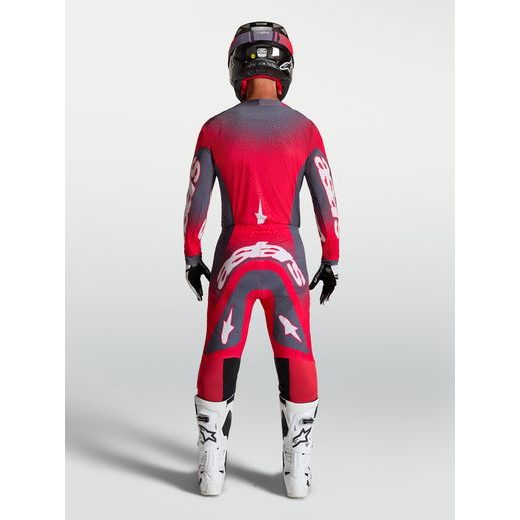 DRES SUPERTECH HITEN AFD, ALPINESTARS (TMAVĚ ŠEDÁ/ČERVENÁ FLUO/ŠEDÁ) 2027