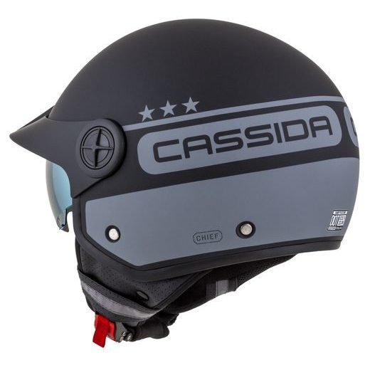 PŘILBA CASSIDA HANDY PLUS CHIEF (ŠEDÁ MATNÁ/ČERNÁ) 2023