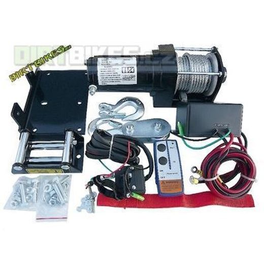 ELEKTRICKÝ NAVIJÁK NA ČTYŘKOLKU 3000LBS S OCELOVÝM LANEM