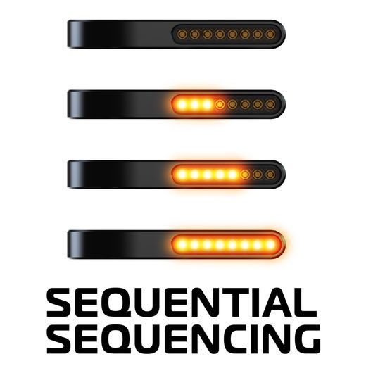 BLINKRY NA TRUBKY PŘEDNÍ VIDLICE DARKTURNER, OXFORD (BLACK)