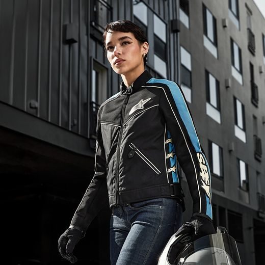 BUNDA STELLA T-DYNO AIR, ALPINESTARS, DÁMSKÁ (ČERNÁ/SVĚTLE MODRÁ/BÉŽOVÁ) 2025
