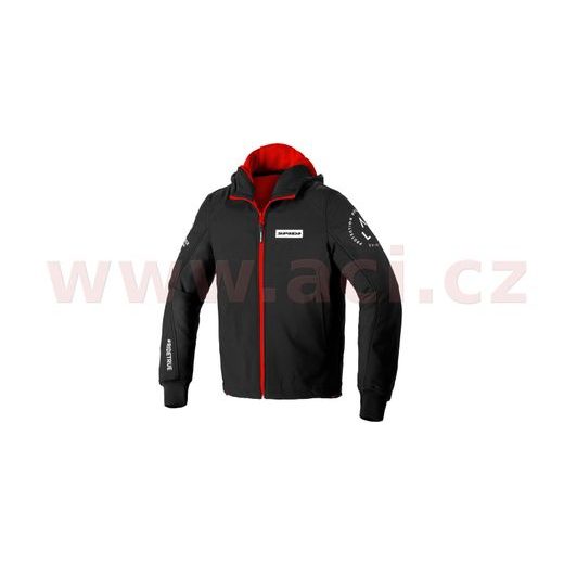 MIKINA HOODIE ARMOR EVO, SPIDI (ČERNÁ/ČERVENÁ)