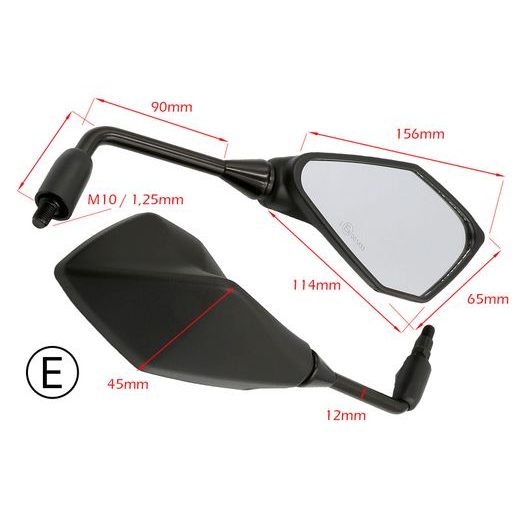 M-STYLE REPLIKA ZRCÁTEK KAWASAKI Z650 Z800 Z900 PÁR