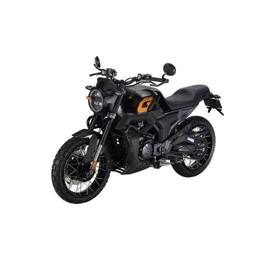 ZONTES 125 GK SCRAMBLER ČERNÁ/ORANŽOVÁ DRÁTĚNÁ KOLA EURO5