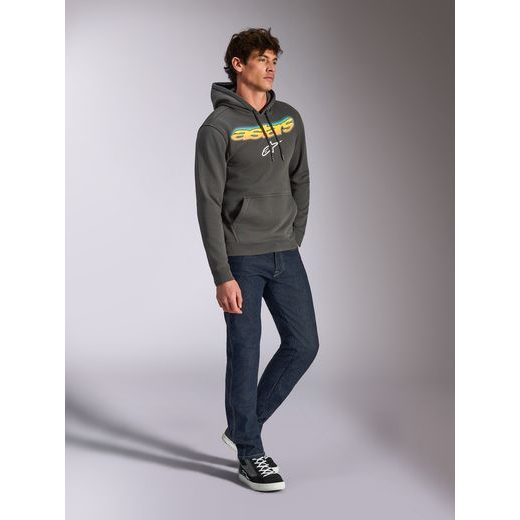 MIKINA ELLIPSOID HOODIE, ALPINESTARS (ŠEDÁ)