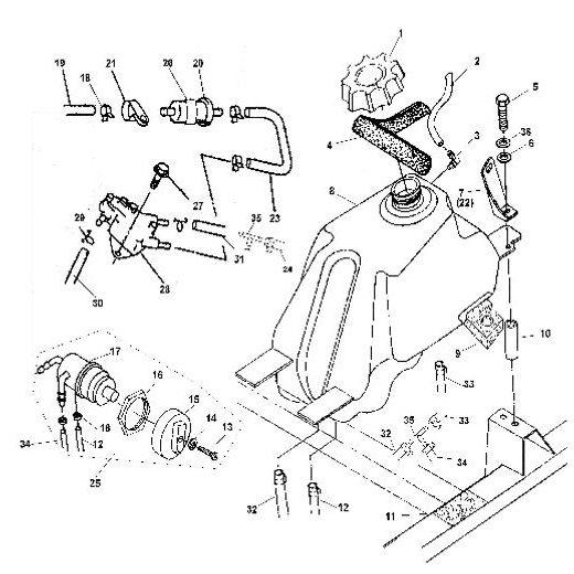 LINHAI PALIVOVÝ FILTR FUEL FITTER 20220