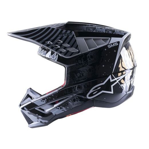 PŘILBA ALPINESTARS S-M5 SOLAR FLARE (ČERNÁ/ŠEDÁ) 2023