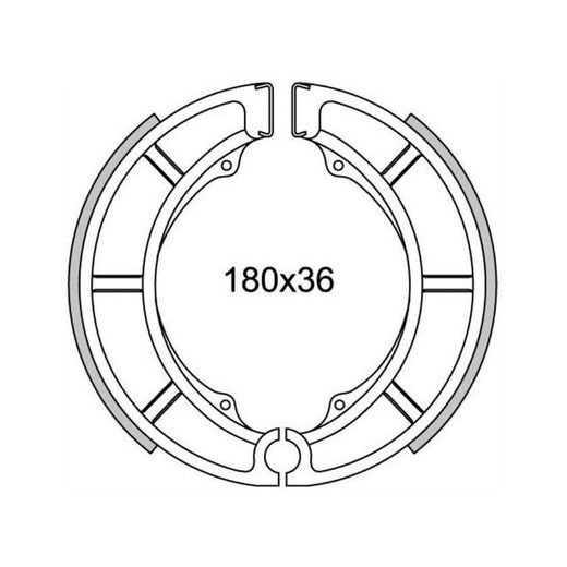 BRZDOVÉ OBLOŽENÍ (DRÁŽKOVANÉ) NEWFREN (2 KS V BALENÍ)