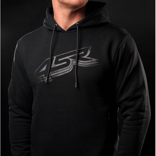 4SR MIKINA S KAPUCÍ BLACK SERIES ČERNÁ