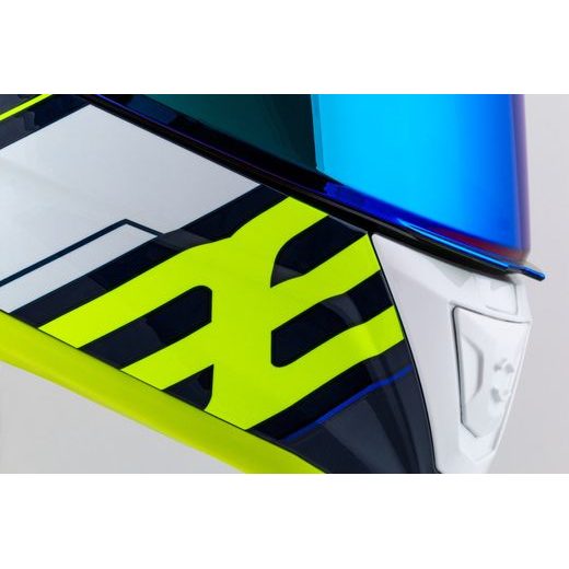 PŘILBA AERO DROME, CASSIDA (MODRÁ/ŽLUTÁ FLUO/SVĚTLE MODRÁ/BÍLÁ)