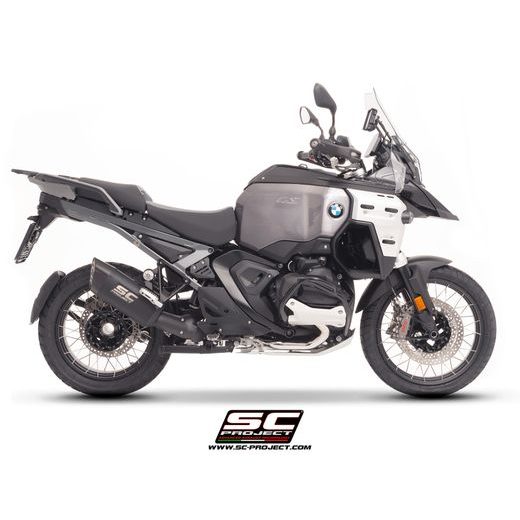 SC-PROJECT BMW R 1300 ADVENTURE GS 2025 TITANOVÝ VÝFUK MATNĚ ČERNÁ ADVENTURE-R E5+