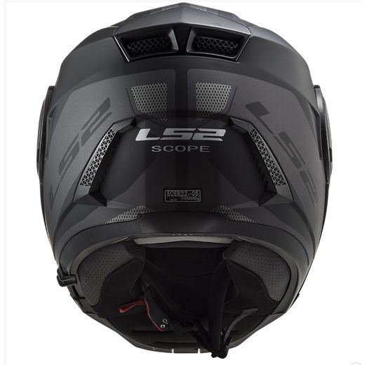 LS2 VÝKLOPNÁ MOTO PŘILBA FF902 SCOPE AXIS BLACK TITANIUM