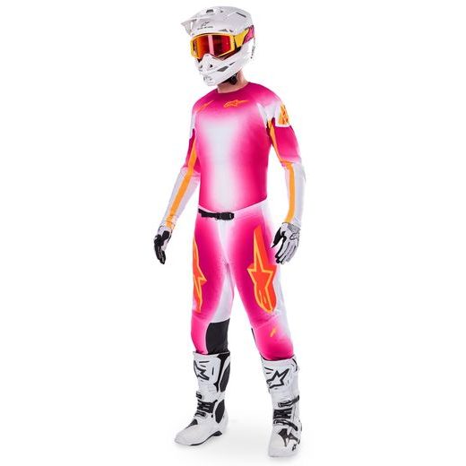 DRES SUPERTECH SX AFD LIMITOVANÁ EDICE MIG, ALPINESTARS (RŮŽOVÁ FLUO/BÍLÁ/ORANŽOVÁ) 2025